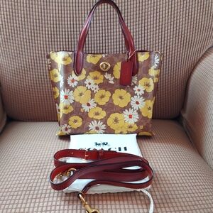 Coach Willow Floral Crossbody Handbag